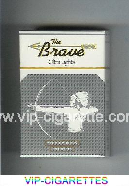 The Brave Ultra Lights Premium Blend cigarettes hard box