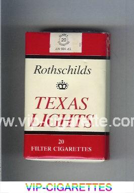 Texas Lights Rothschilds cigarettes soft box