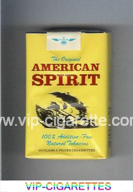 The Original American Spirit cigarettes yellow soft box