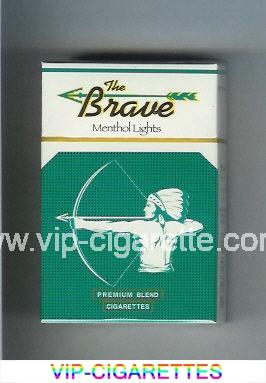 The Brave Menthol Lights Premium Blend cigarettes hard box