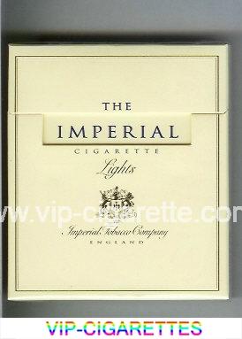 The Imperial 100s cigarettes Lights wide flat hard box