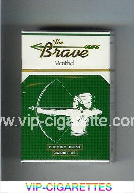 The Brave Menthol Premium Blend cigarettes hard box