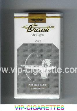 The Brave Ultra Lights 100s Premium Blend cigarettes soft box
