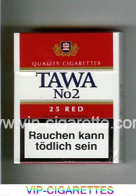 Tawa No 2 25 Red cigarettes hard box