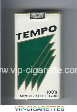 Tempo 100s Menthol Full Flavor cigarettes soft box