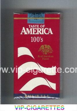 Taste of America 100s cigarettes soft box