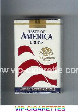 Taste of America Lights cigarettes soft box