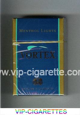 Vortex Menthol Lights cigarettes hard box