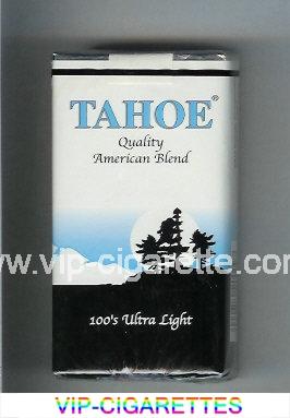 Tahoe Quality American Blend 100s Ultra Light cigarettes soft box