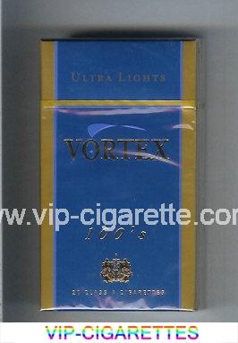 Vortex 100s Ultra Lights cigarettes hard box