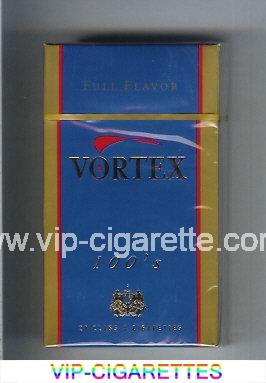 Vortex 100s Full Flavor cigarettes hard box