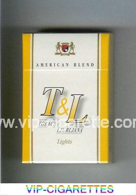 T and L Tobacna Ljubljna American Blend Lights cigarettes hard box