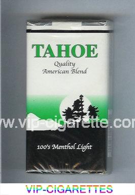 Tahoe Quality American Blend 100s Menthol Light cigarettes soft box
