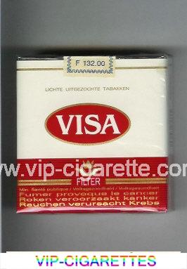 Visa Filter 25 cigarettes white and red soft box