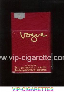 Vogue Lights 6 cigarettes hard box