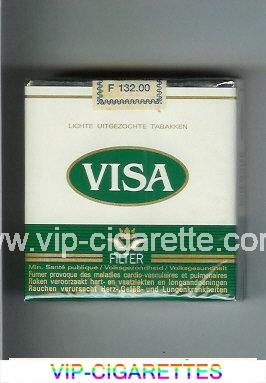 Visa Filter 25 cigarettes white and green soft box