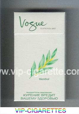 Vogue Superslims Menthol 100s cigarettes hard box