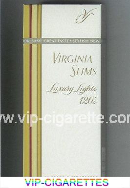 Virginia Slims Luxury Lights 120s cigarettes hard box