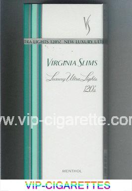 Virginia Slims Luxuy Ultra Lights 120s Menthol cigarettes hard box