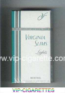 Virginia Slims Lights 100s Menthol cigarettes hard box