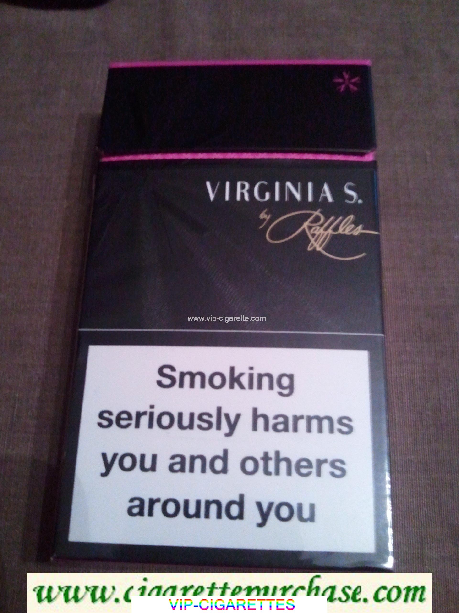 Virginia S. 100s cigarettes hard box