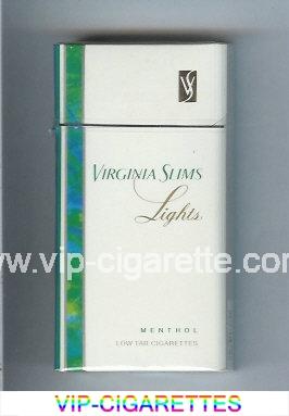 Virginia Slims Lights Menthol 100s cigarettes hard box