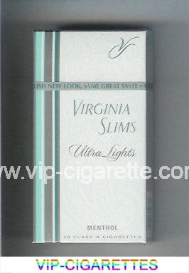 Virginia Slims Ultra Lights 100s Menthol cigarettes hard box