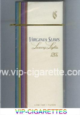 Virginia Slims Luxury Lights 120s Filter cigarettes hard box