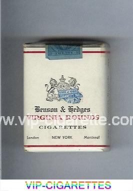 Virginia Rounds Benson and Hedges cigarettes soft box