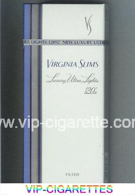 Virginia Slims Luxury Ultra Lights 120s Filter cigarettes hard box