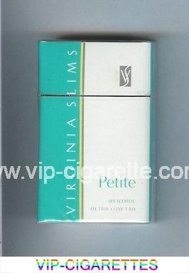 Virginia Slims Petite Menthol cigarettes hard box