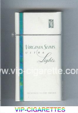 Virginia Slims Ultra Lights Menthol 100s cigarettes hard box