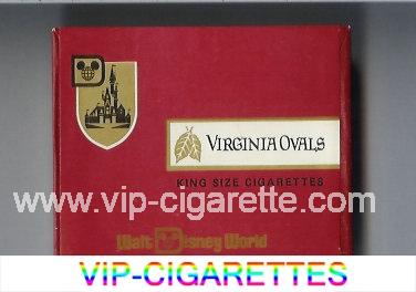 Virginia Ovals King Size cigarettes wide flat hard box