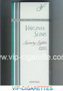 Virginia Slims Luxury Lights 120s Menthol cigarettes hard box