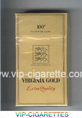 Virginia Gold Extra Quality 100s cigarettes hard box