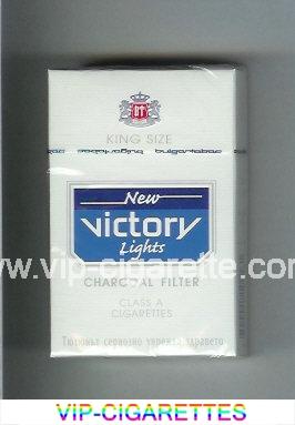 Victory New Lights Charcoal Filter King Size cigarettes hard box