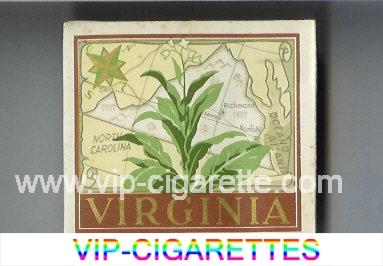 Virginia cigarettes wide flat hard box