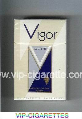 Vigor Lights Special Inique Blend cigarettes hard box