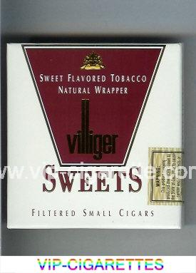 Villiger Sweets Filtered Small Cigars cigarettes wide flat hard box