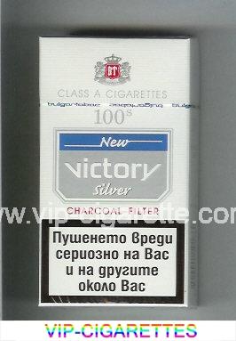 Victory 100s New Silver Charcoal Filter cigarettes hard box
