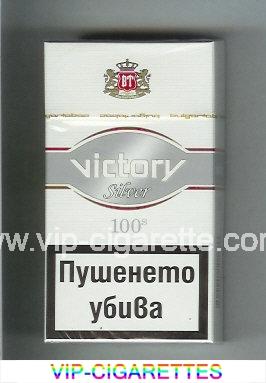 Victory Silver 100s cigarettes hard box