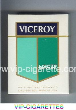 Viceroy Lights Menthol 100s 25 Cigarettes Rich Natural Tobaccos hard box