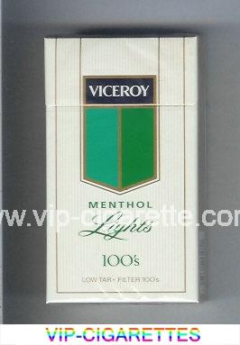 Viceroy Menthol Lights 100s Cigarettes hard box