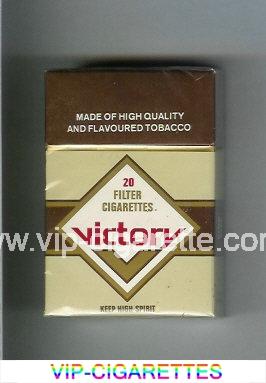 Victory cigarettes grey and brown hard box