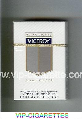 Viceroy Ultra Lights Dual Filter Cigarettes hard box