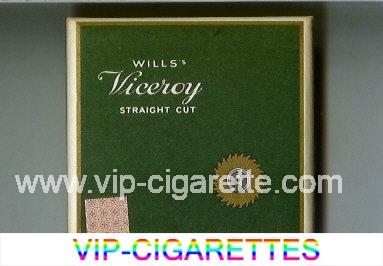 Viceroy Wills Straight Cut cigarettes wide flat hard box