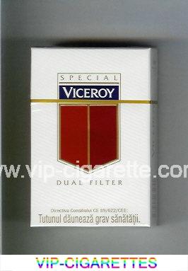 Viceroy Special Dual Filter Cigarettes white and red hard box