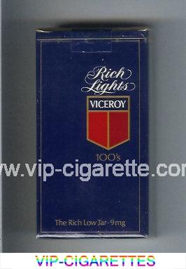 Viceroy Rich Lights 100s blue Cigarettes soft box