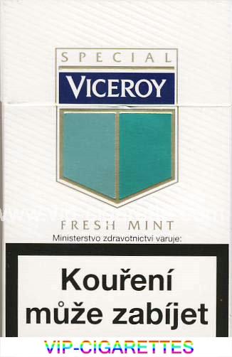 Viceroy Fresh Mint Cigarettes hard box