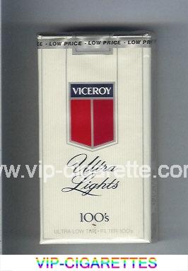 Viceroy Ultra Lights 100s Cigarettes soft box